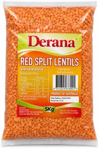 Derana Red Split Lentils – 5kg